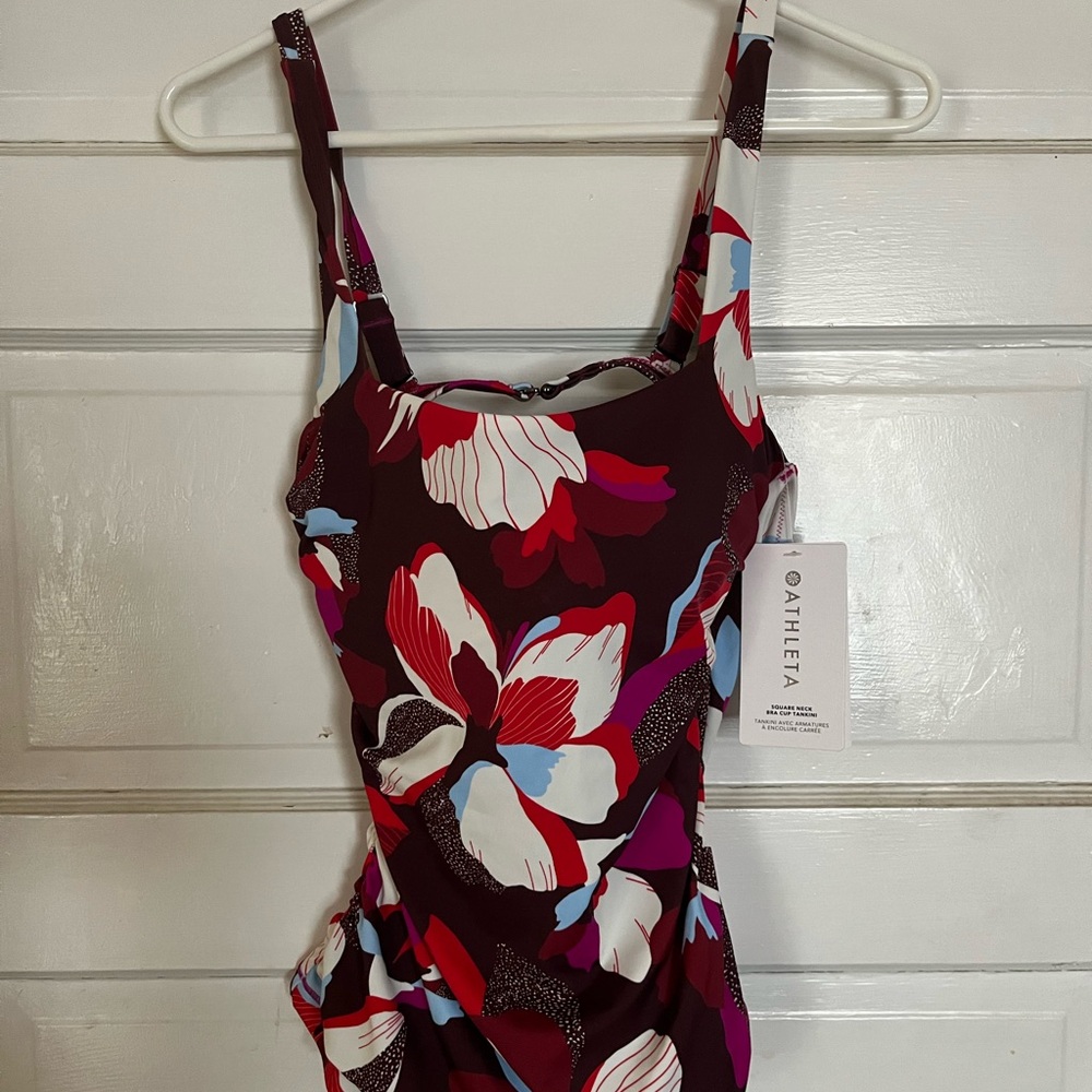 Square neck bra cup tankini 34 B/C